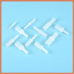 3-12mm Plastic Silicone Tube Straight Pipe Fitting Small size Pagoda Barb Coupling Reducing Straight Fish Tank PP Insert Hose