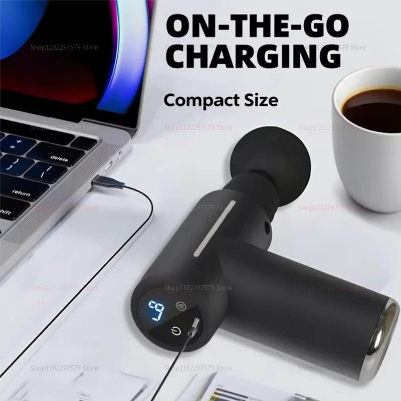 مسدس فآسيا العضلات المضغوط الساخن والبارد المحمول الصغير للياقة البدنية، مسدس صدمة كهربائي صغير، مدلك استرخاء العضلات