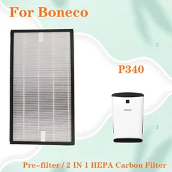 HEPA Filter + Activated Carbon Composite air purifier filter 397*217*38mm replacement for Air Purifier Boneco P340