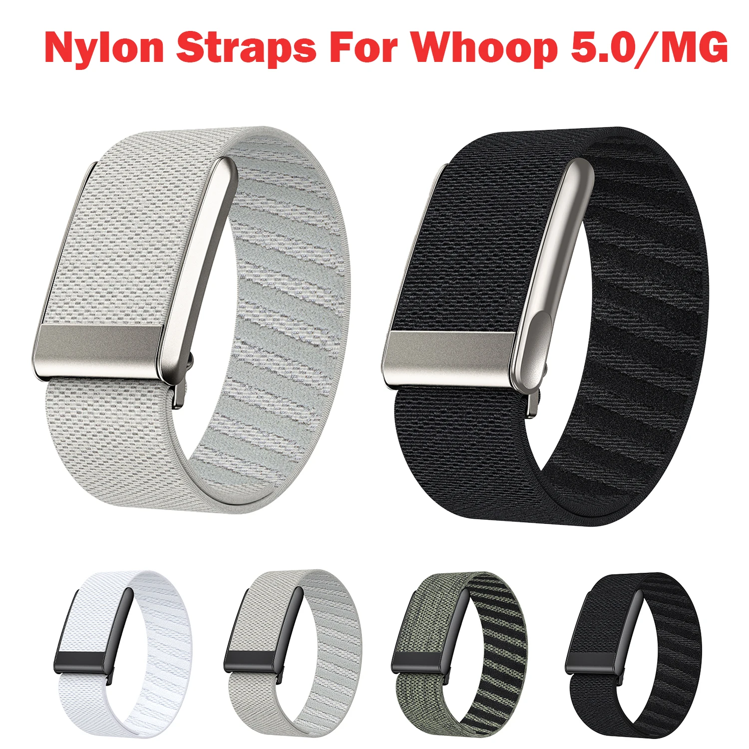 Bracelet de protection réglable en nylon souple et respirant pour Whoop MG, compatible avec le bracelet de sport Whoop 5.0