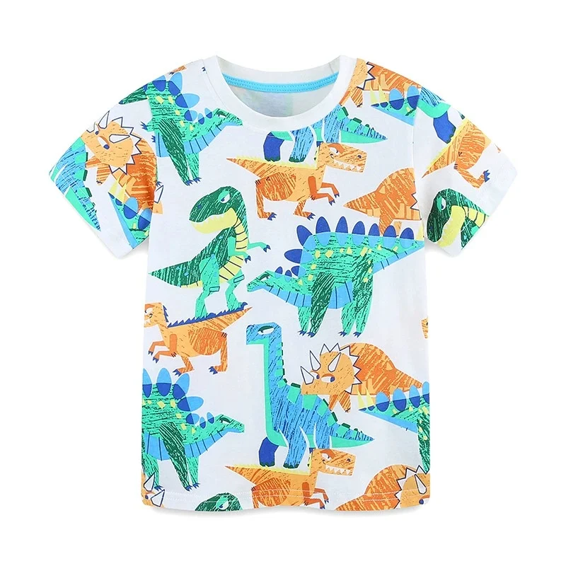

Girls Boys Shirt Children's Boys Dino T-Shirt Children for Boys Boy Kids Shirts Child Baby Toddler Cotton Cartoon Tee Tops