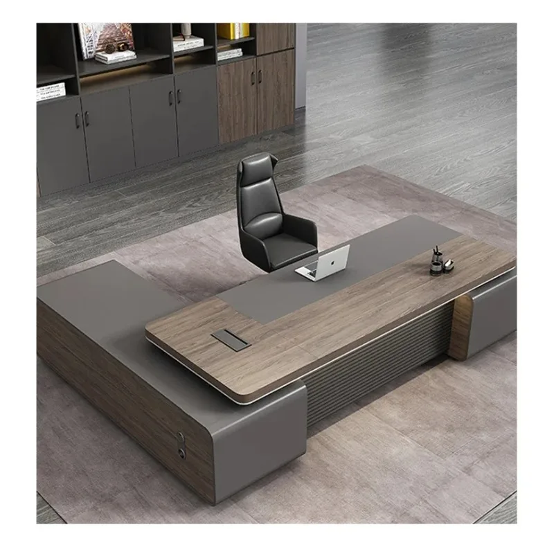 XX  Cabinet Aesthetic Office Desk Luxury  Specialty Commercial Computer Desk Executive Modern