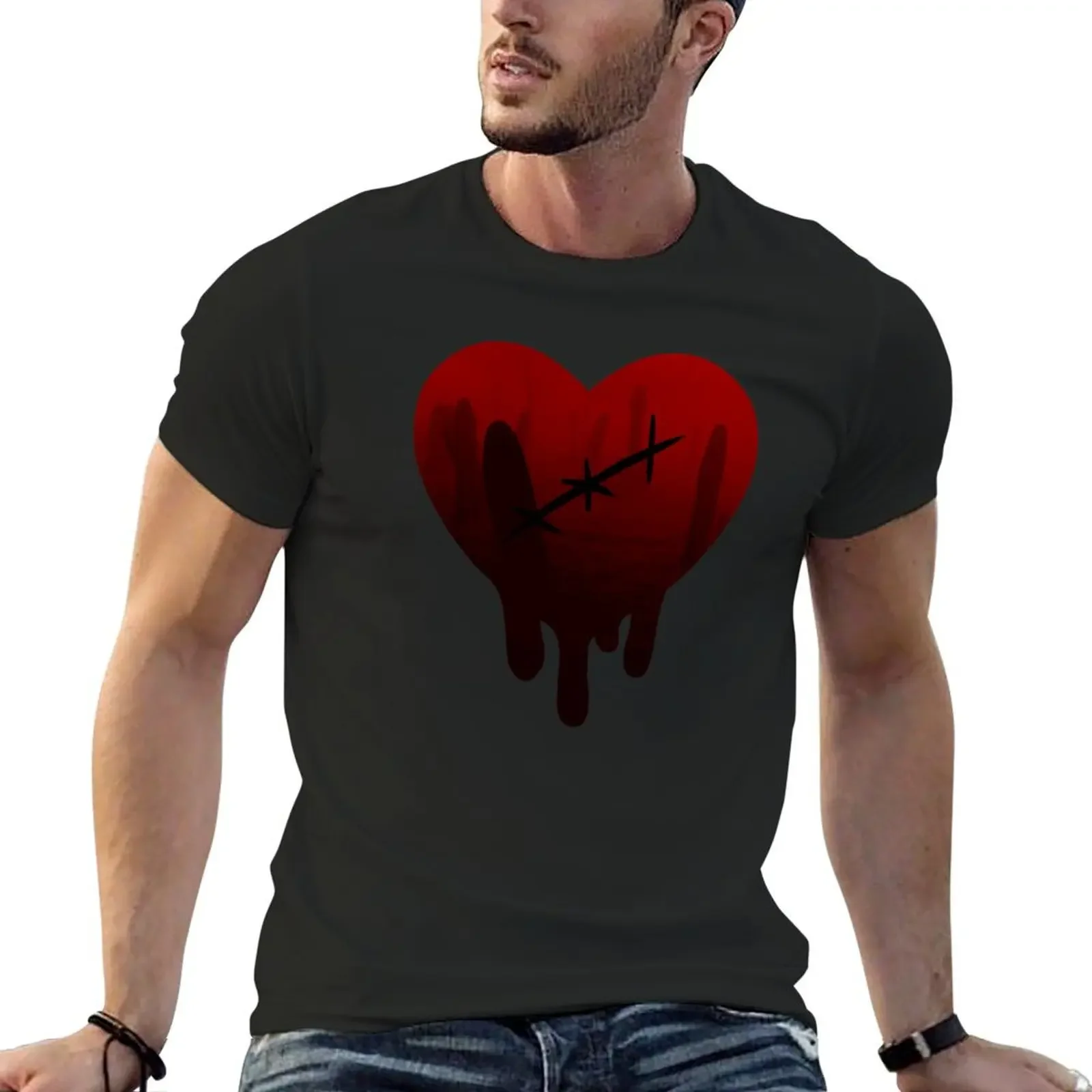 Bleeding Heart T-Shirt graphics anime figures sweat man t shirt mens designer clothes