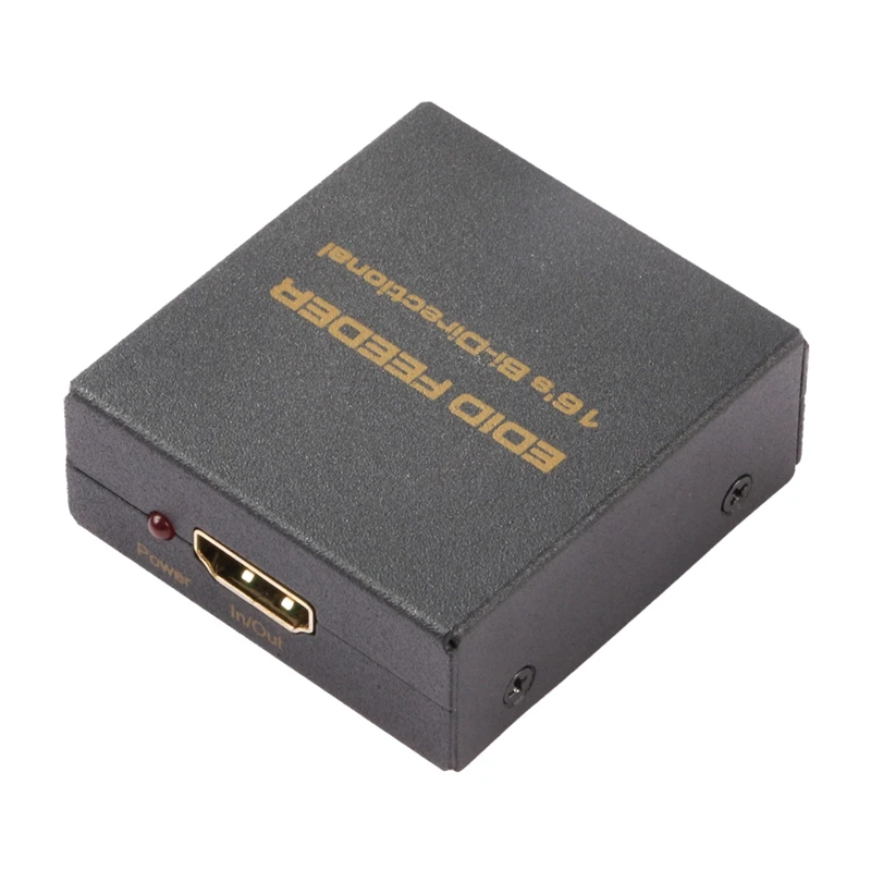 4K -Compatible EDID Manager Audio Video Feeder, Bi-Directional 4K 1080P HD 3D CEC Pass Through