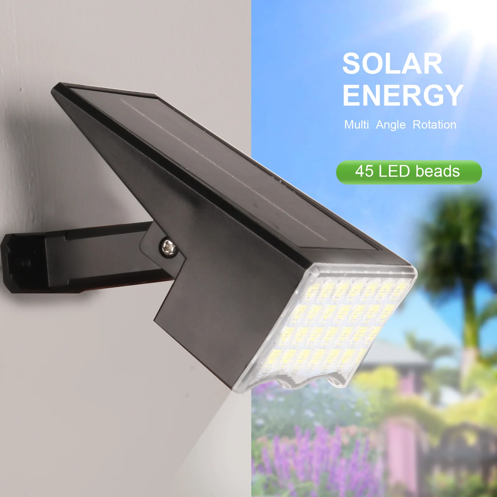 Spot Lumineux Solaire RVB Étanche pour la Décoration Extérieure, Luminaire Décoratif de Paysage Idéal pour une Pelouse, un Jardin, une Cour ou un Sentier