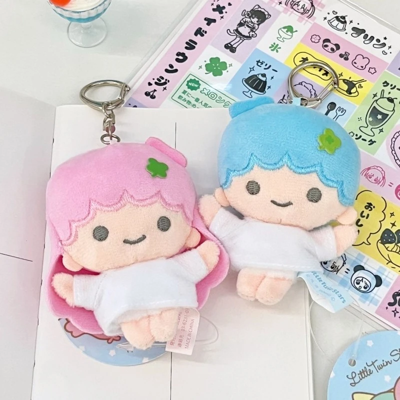 Kawaii Sanrio LittleTwinStars Plüsch Twin Stars Candy Girl Schlüsselanhänger Mädchen Herz Tasche Anhänger Plüsch Puppe Mädchen Geschenk Stofftier