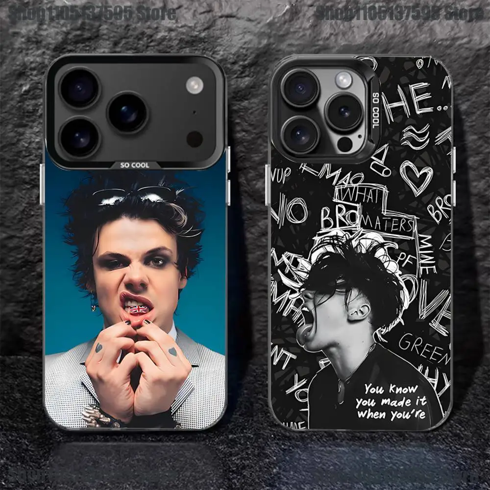 

Singer Cool Y-Yungblud Phone Case For iPhone 17,16,15,14,13,12,11,Pro,XS,Max,Plus,Mini,SE4,E Black Matte Shockproof Cover