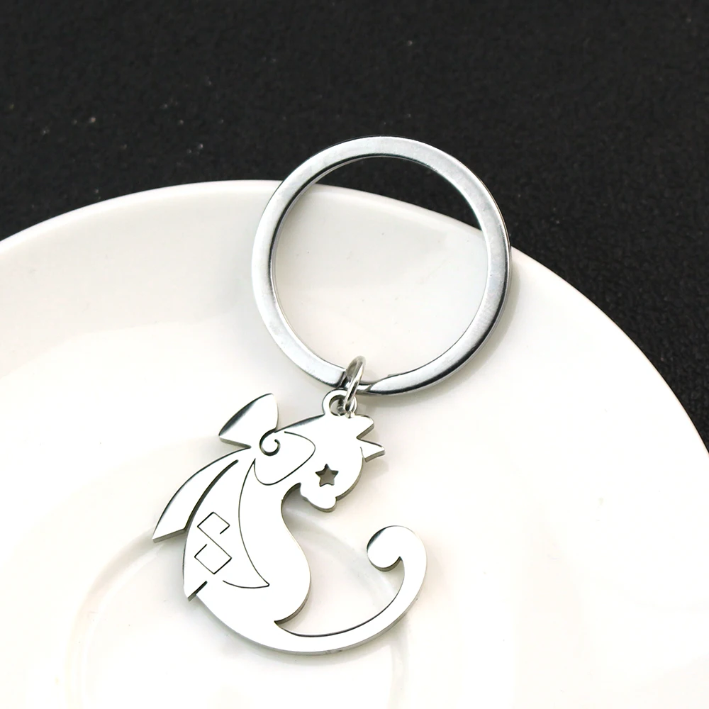 Game Impact Lynette Lyney Magician Cats Theme Genshin Cosplay Necklace Pendant Choker Keychain Jewelry Accessory