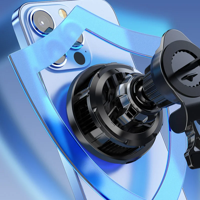 

Магнитное автомобильное беспроводное зарядное устройство, держатель для телефона с ледяным охлаждением, крепление для Magsafe iPhone 16, 15, 14, 13, 12, Pro Max, подставка для быстрой автомобильной зарядки