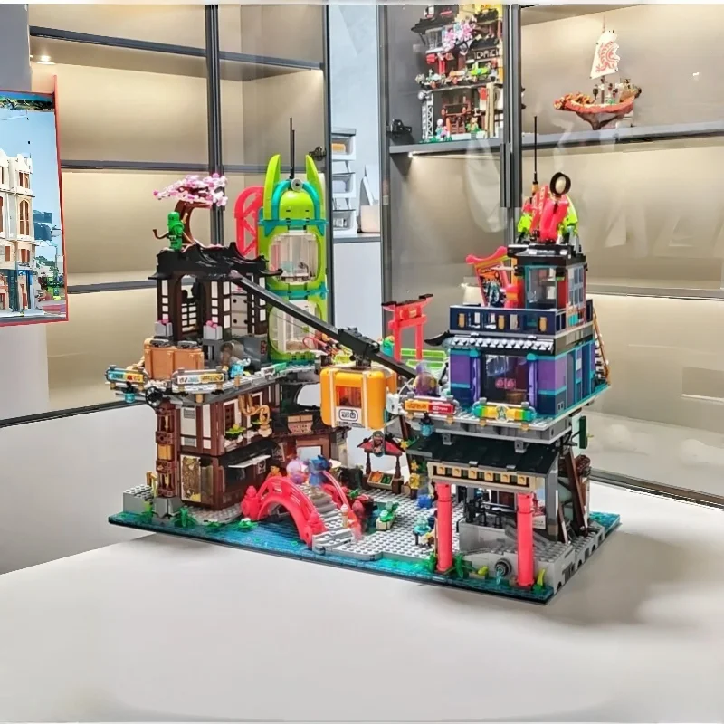 

В наличии 6163 деталей: конструктор «Городской рынок и сад», игрушка для детей, подарок на Рождество и день рождения для мальчиков