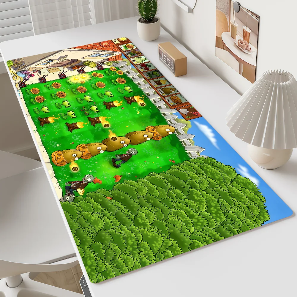 Mouse Tower Pad MousePad vs Non-slip Lockedge Office Student Gaming Z-Zombies Plants Thickened Defense Large Writing Pad Cushion