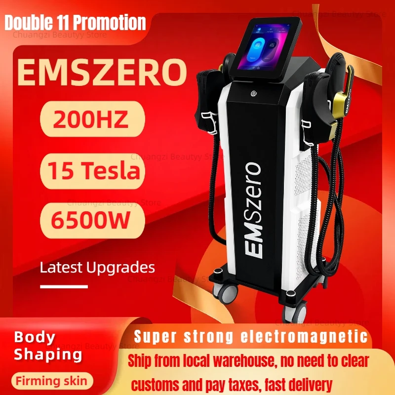 11.11 EMSzero RF Body Sculpting HIEMT Weight loss Muscle StimulatioMachine PRO ULTRA EMSZero 15 Tesla 5 Handle lose weight salon