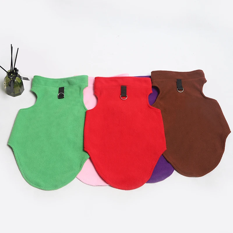 Fleece material dog hooded vest Soft and comfortable Dog clothing suitable for small and medium-sized dogs