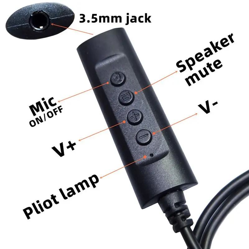 External USB Single Hole Sound Card Headphone Microphone 2-In-1 PC External Converter 3.5mm