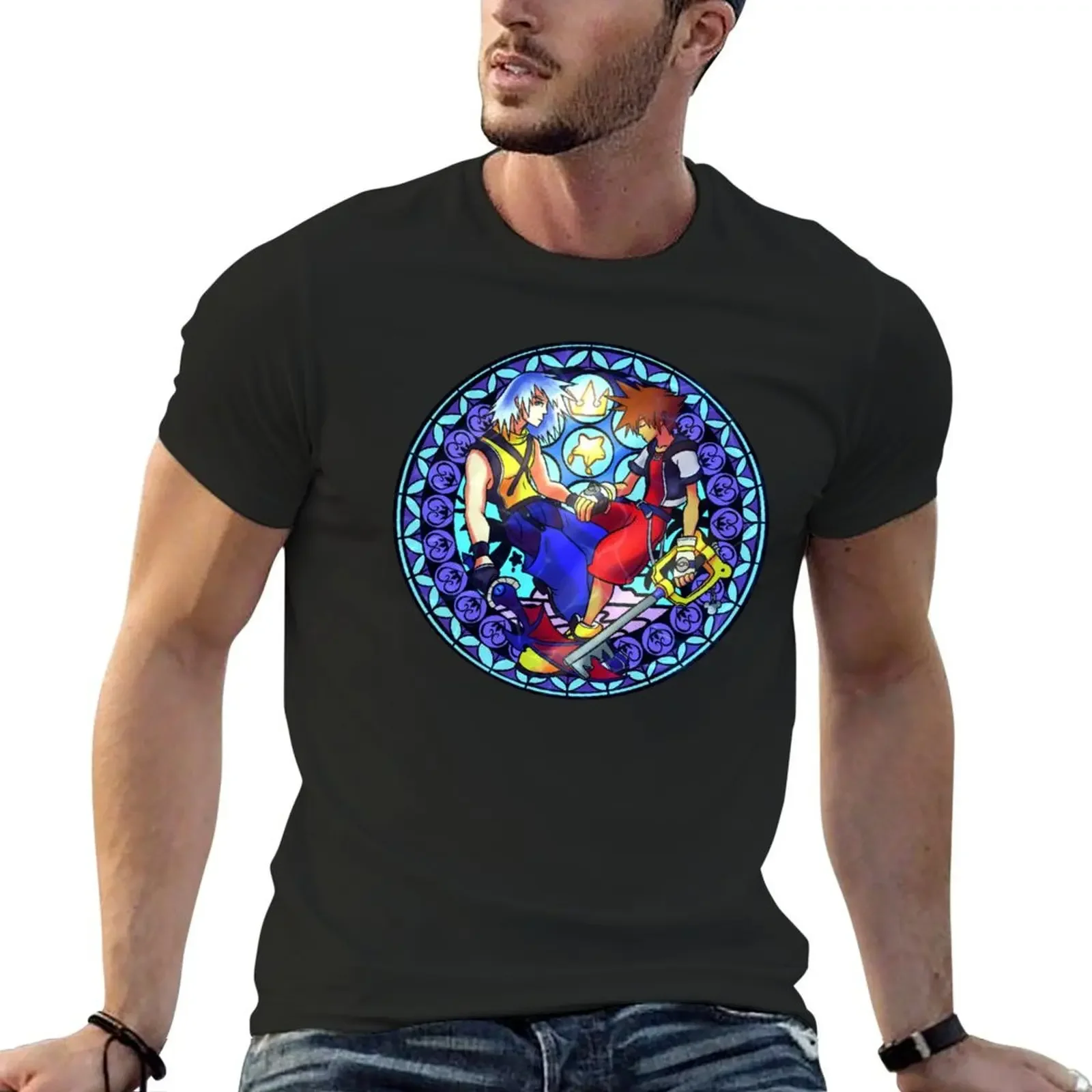 

Sora and Riku Heart Station T-Shirt quick-drying shirts graphic sublime new edition Men's t shirts