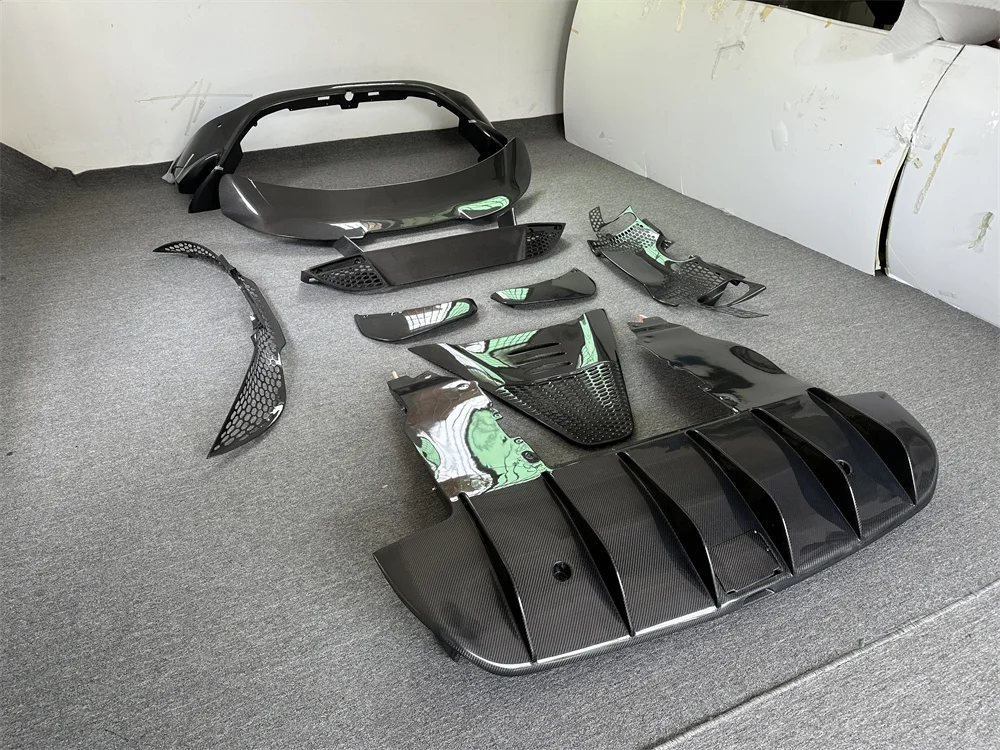 Suitable for McLaren 720S Upgraded 765LT All Carbon Fiber Body Kit, Rear Bumper, Spoiler, Wing Exhaust