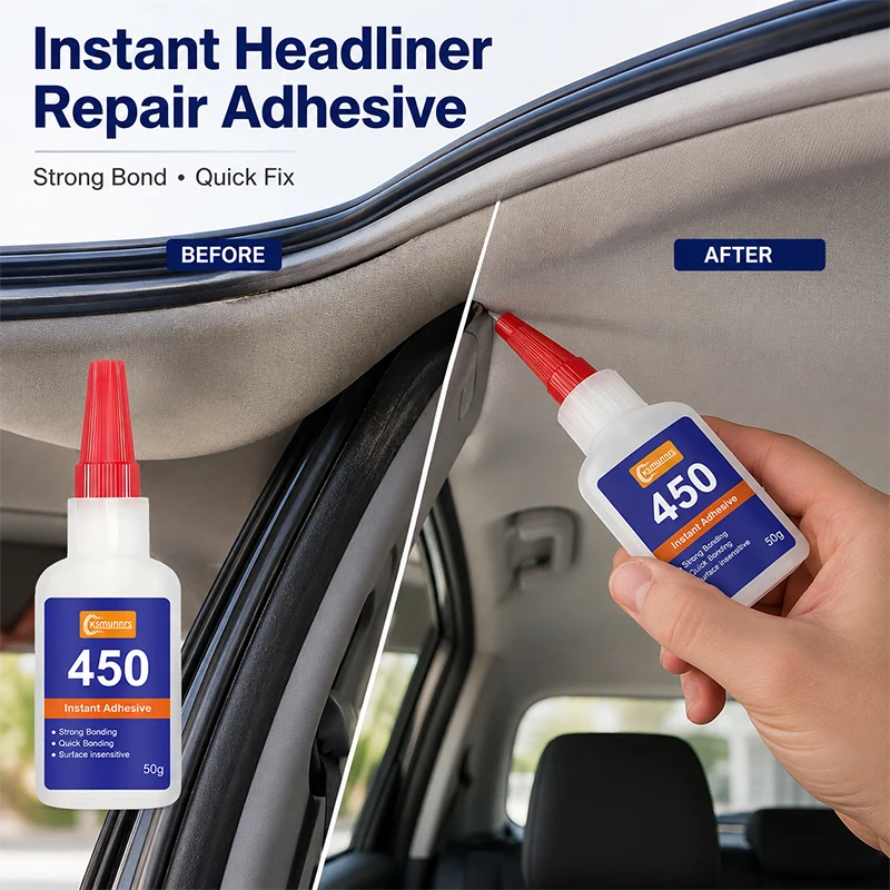 Strong Car Repair Adhesive, Quick Bonding Glue for Plastic Parts, Interior Trim, Center Console Peeling and Exterior Auto Repair