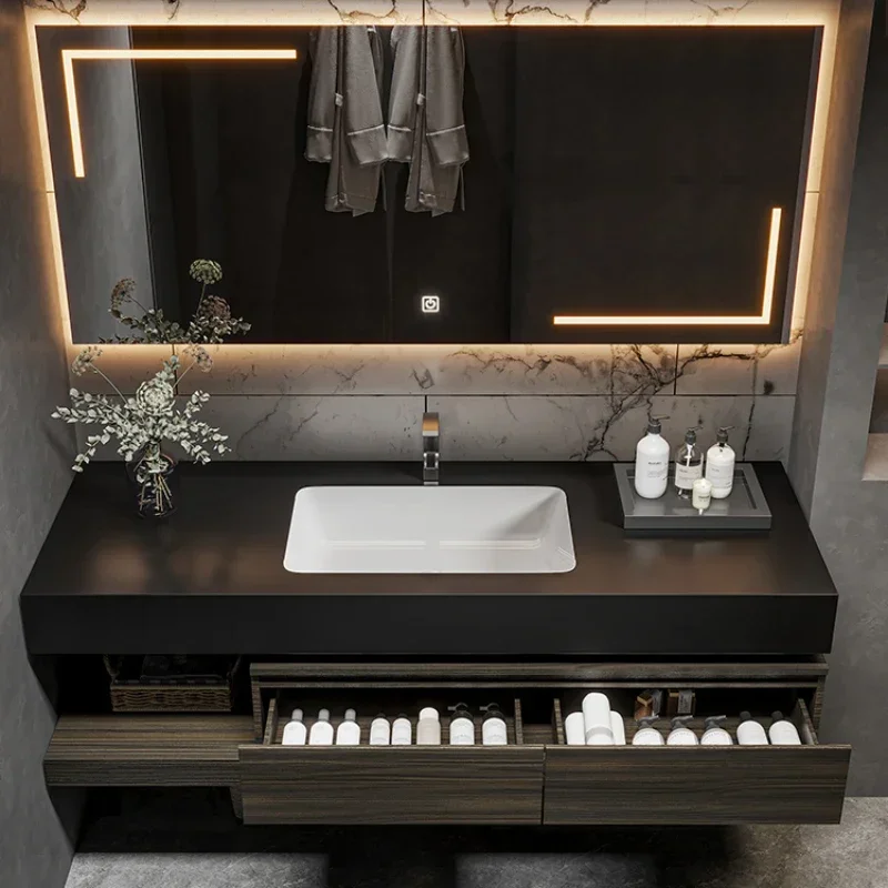 Washing Machine Cabinet Drawer Bathroom Kit with Mirrors Furniture Column Narrow Storage Corner Closed Toilet Locker Casa Arredo