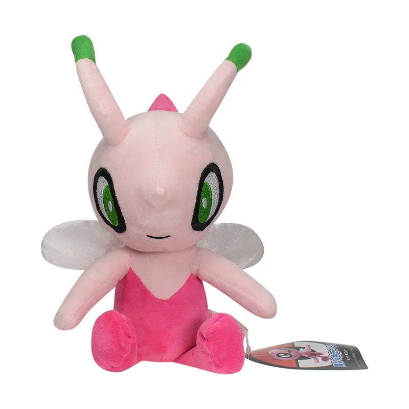 

TAKARA TOMY Pokemon Galar Region Shiny Celebi 10" Plush Toy , Pokémon Scarlet and Violet Galarian Cartoon Game Stuffed Animal