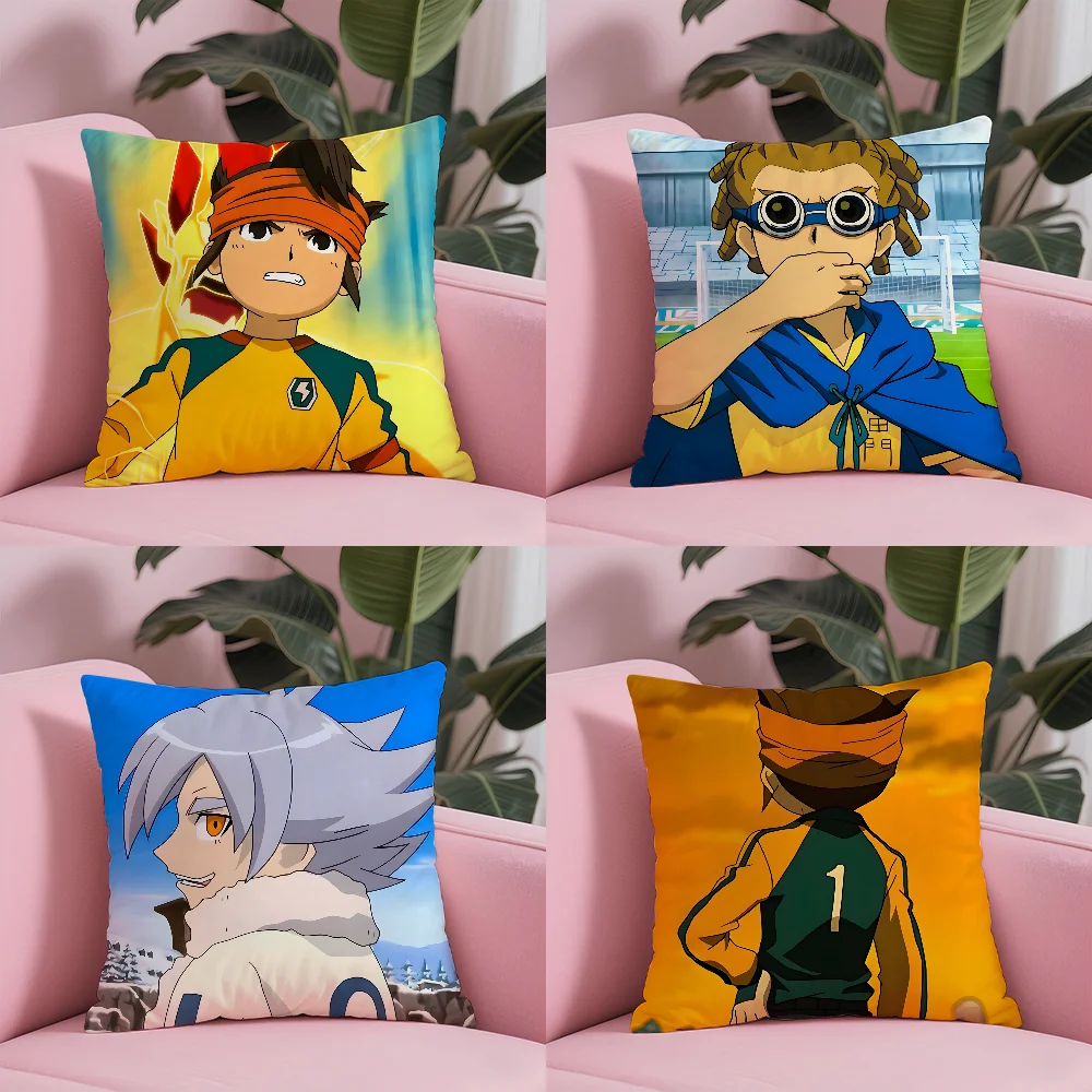 Axel Blaze Firestorm Inazuma Eleven Anime Pillow Case Anti-dustmite Pillowcase Invisible zipper silky short plush Sofa cushion c