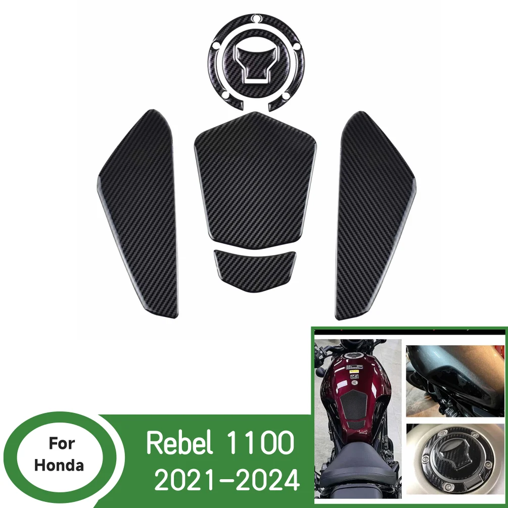 Cmx1100 cm1100 anti deslizamento adesivos do tanque de combustível tampa de gás óleo proteger almofada para honda rebel cm cmx 1100 2021-2024 acessórios da motocicleta