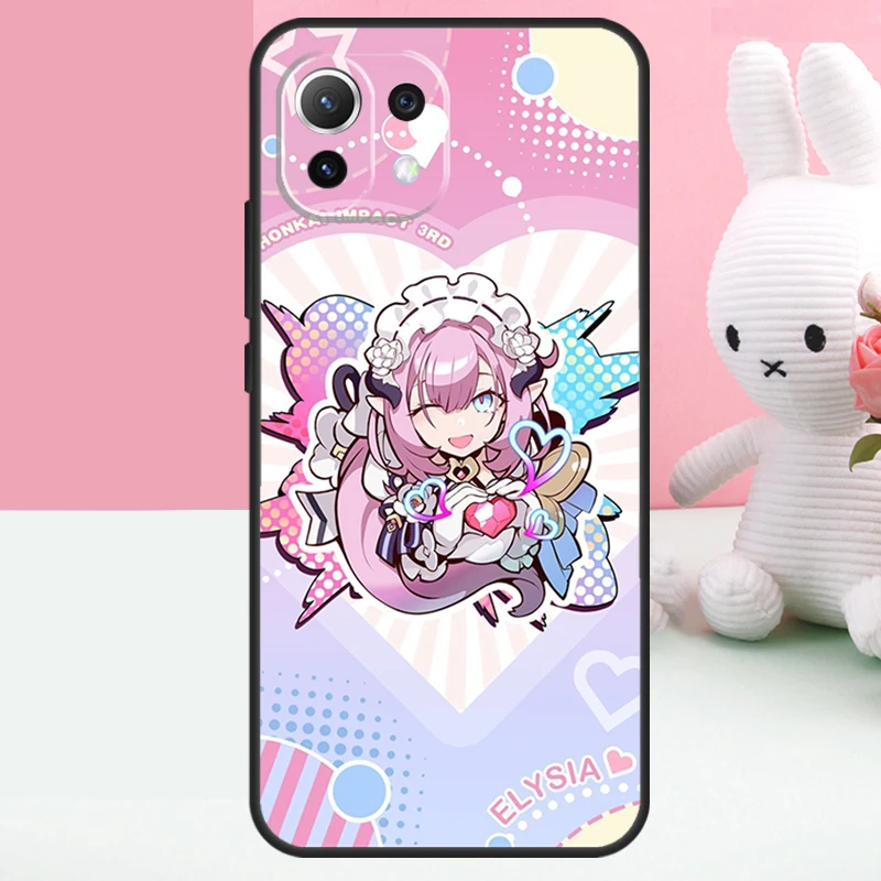 Elysia Honkai impact Funda For POCO F5 X3 X4 X5 Pro M4 F4 GT C40 F3 Case For Xiaomi 13 Lite 12 11T 12T Pro 12X