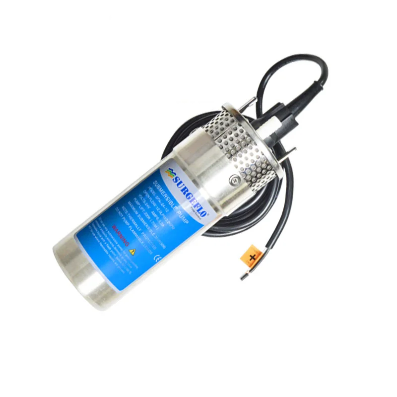 Imagem -02 - Bomba de Água Solar dc 12v 24v Alta Pressão Bomba de Energia Solar Submersível Poço Aço Inoxidável Bomba Diafragma Elétrica Jardim