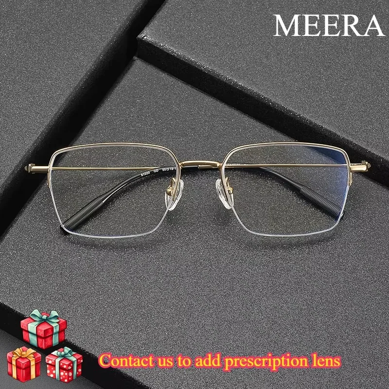 

81020 Ultra-light Retro Pure Titanium Optical Glasses Frame Men's Anti-blue light Fashion Trend Women's Prescription Eyewear