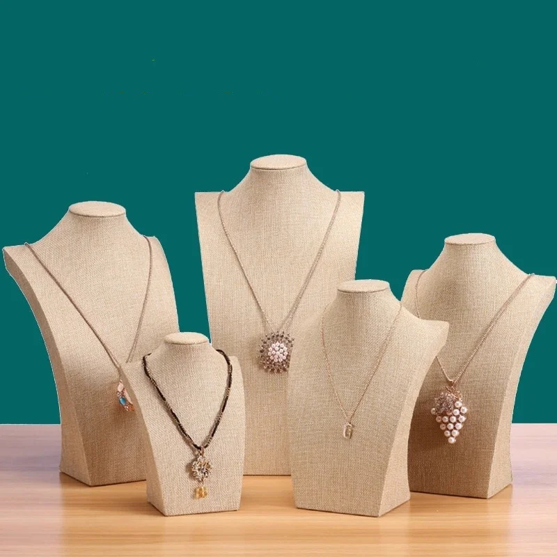 

Jewelry Display Stand,Luxury Portrait Neck Bust Model for Necklace Pendant Rack, Photo Props & Shop Display Organizer