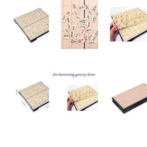 652d 25 × 25cm 접이식 일본 체스 자기 일본 일본 쇼기 게임 보드 인텔리전스 장난감