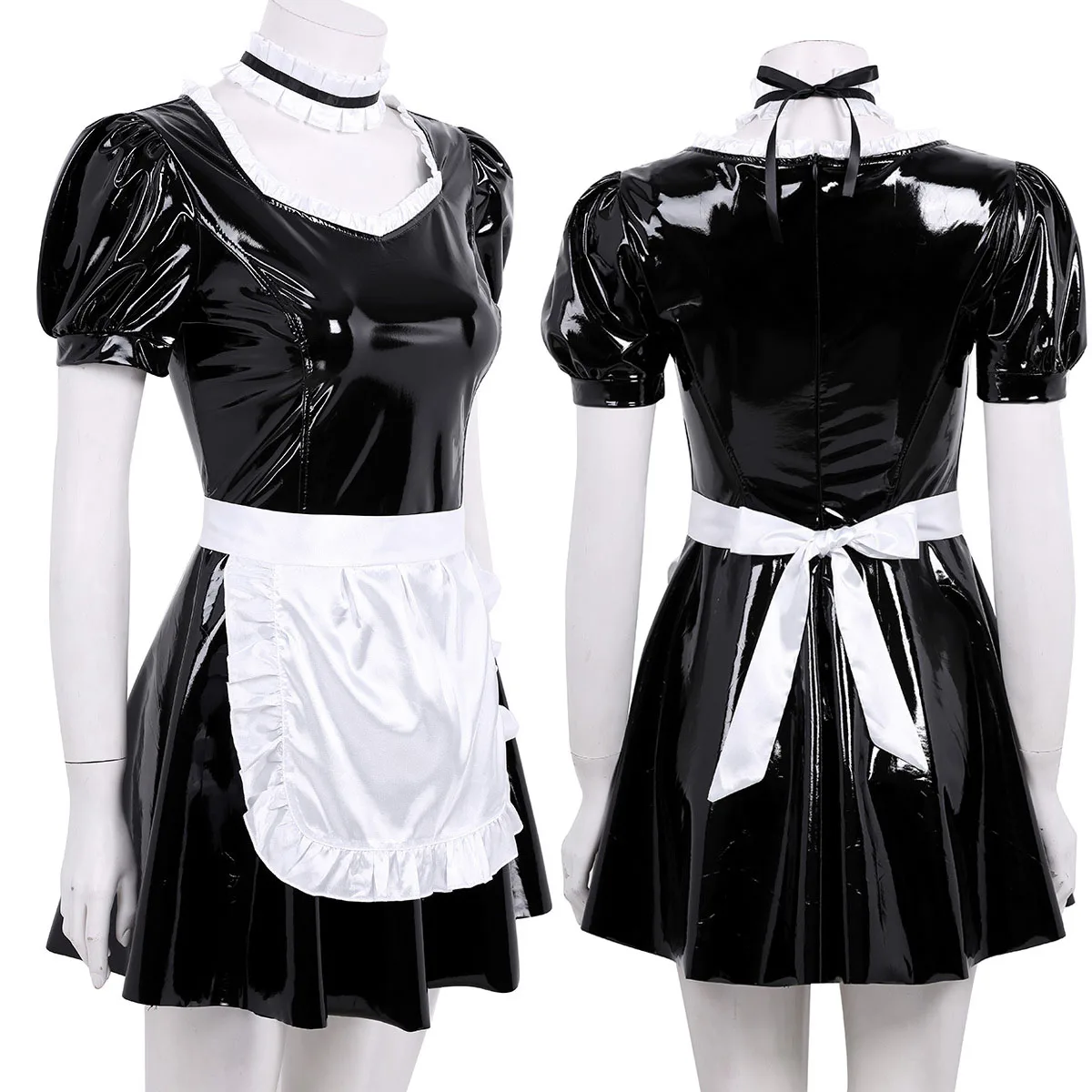

Cute Lolita Maid Costumes French Maid Dress Girls Woman Amine Man Cosplay Waitress Party Stage