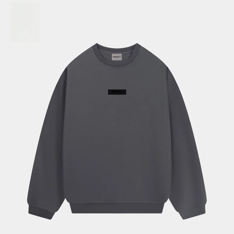 

entials American High Street Trendy Brand Fce Lined Oversized round Ne Sweatirt ex Casual Comfortable Cotton Ho...