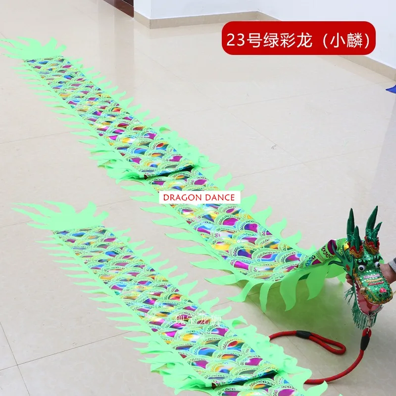 2&4 m Chinese Dragon Dance Ribbon Set Traditional Stage Performance Fitness Toys New Year Gift For Children Festival Celebration