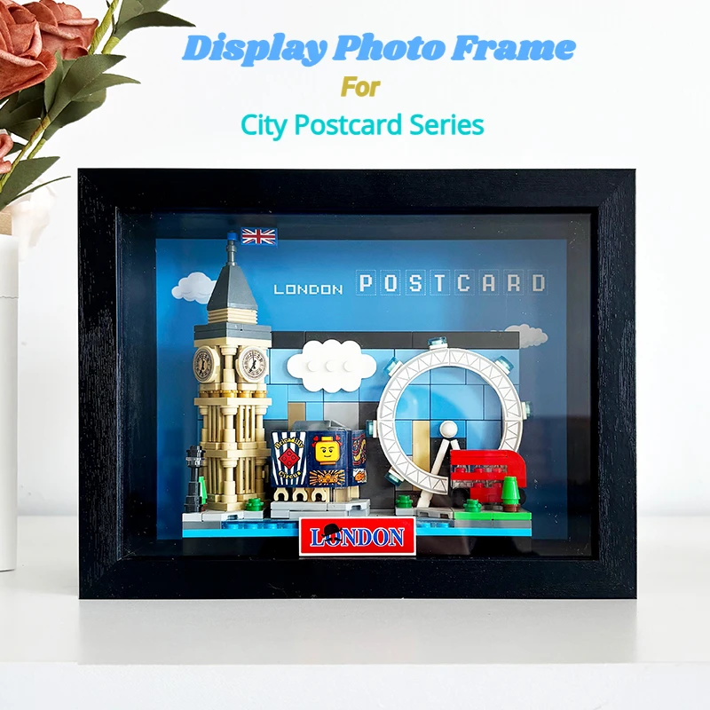 

Пылезащитная фоторамка для карточек Lego City Открытка серии Витрина Строительный блок Коробка для хранения моделей (набор Lego не входит в комплект)