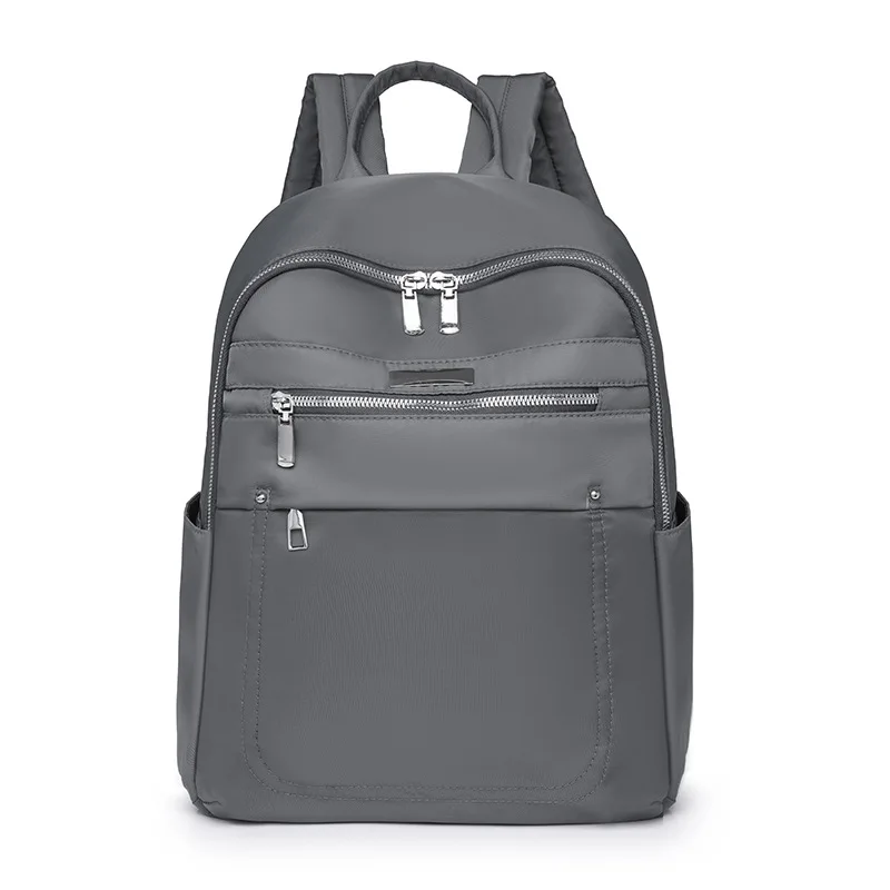 

Solid color fashion casual versatile backpack, simple and lightweight, business ladies' computer bag, student school-bag mochila