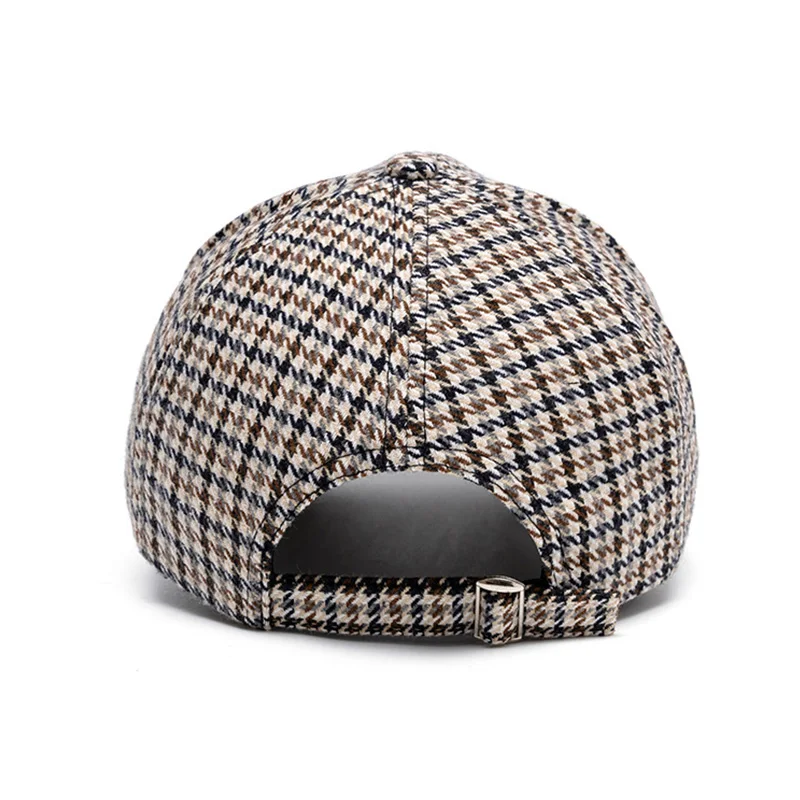 British Plaid Print Baseball Cap Spring Autumn Unisex Casual Sun-Protection Hat for Men And Women