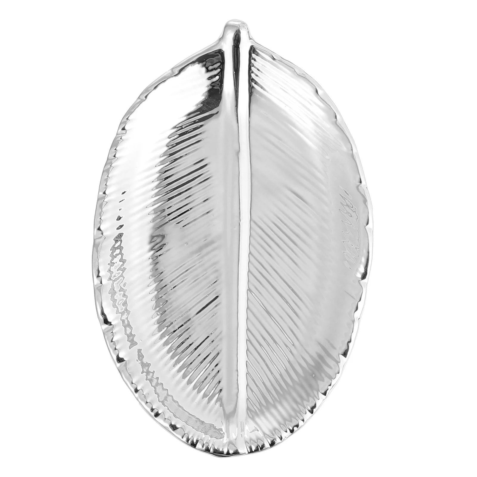 

Leaf Ceramic Jewelry Storage Tray Smooth Surface Beautiful Decor Ornament Ring Dish for Women Wedding Anniversary