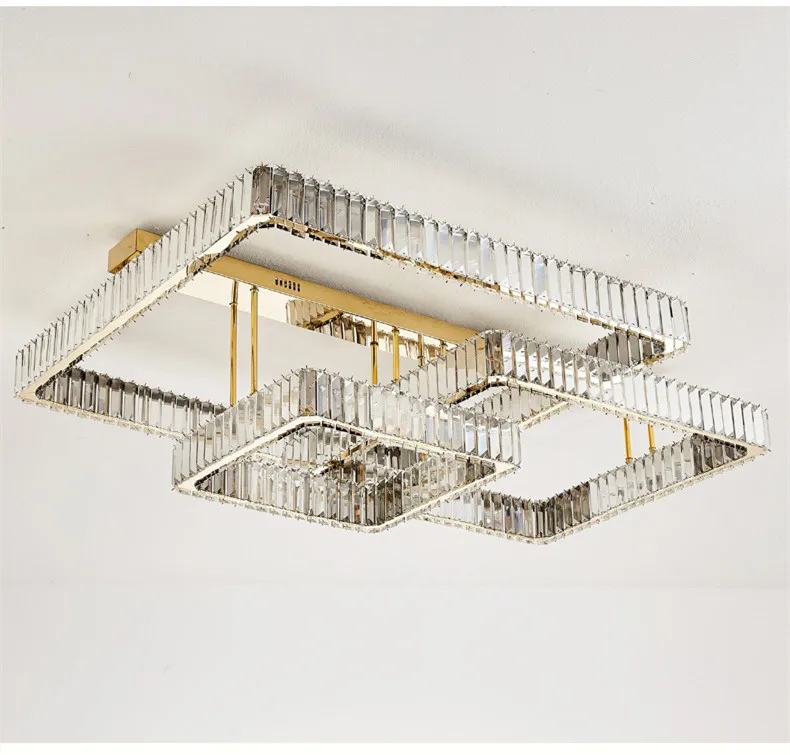 LED Dimmable Ceiling Lights Living Room Crystal