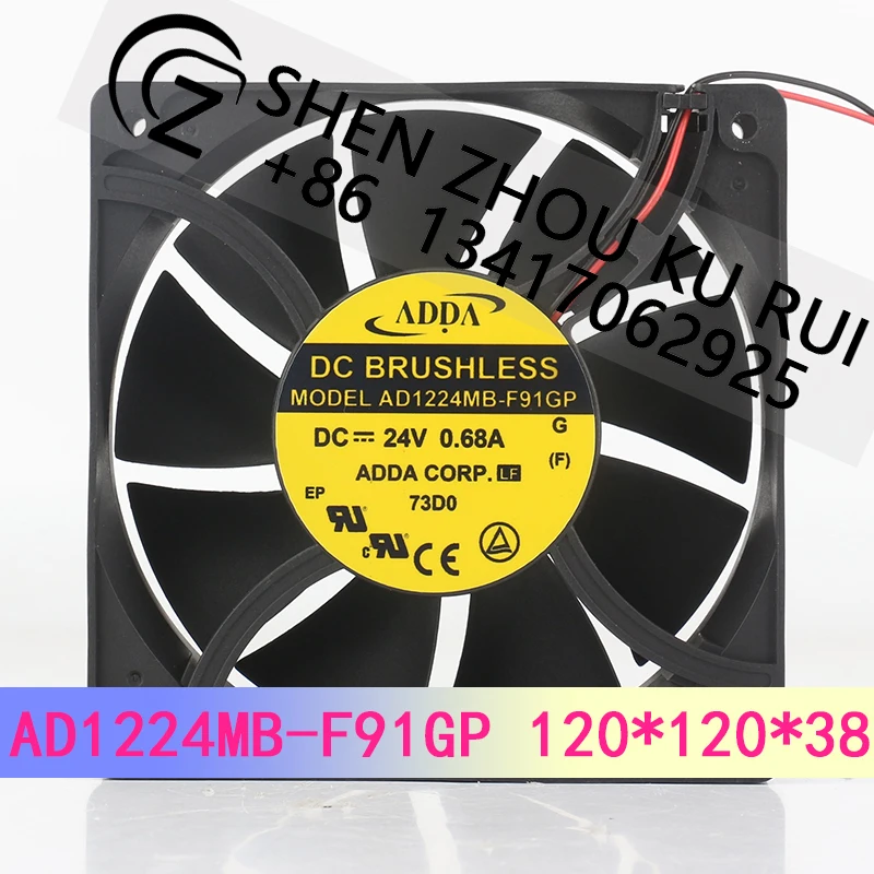 

Новый инвертор ADDA 24 В 0,68 А 12038 12 см, шарикоподшипник с большим объемом воздуха, вентилятор охлаждения AD1224MB-F91GP