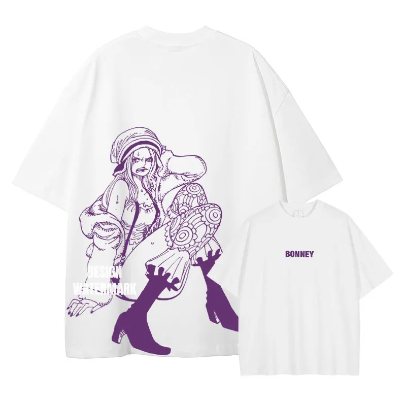 قطعة واحدة للرجال والنساء 2026 صيف جديد أنيمي Harajuku مزدوجة الوجهين مطبوعة الأمريكية العصرية عادية الوالدين والطفل #5