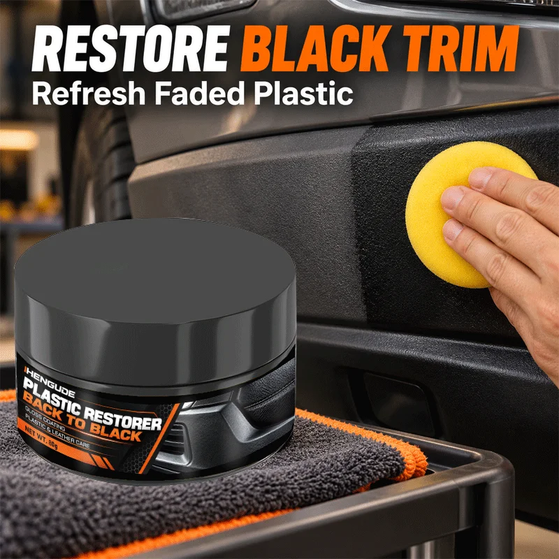 Car Plastic Restorer Back to Black Gloss Long-Lasting Coating Leather Renovator Auto Polish Cleaning Product