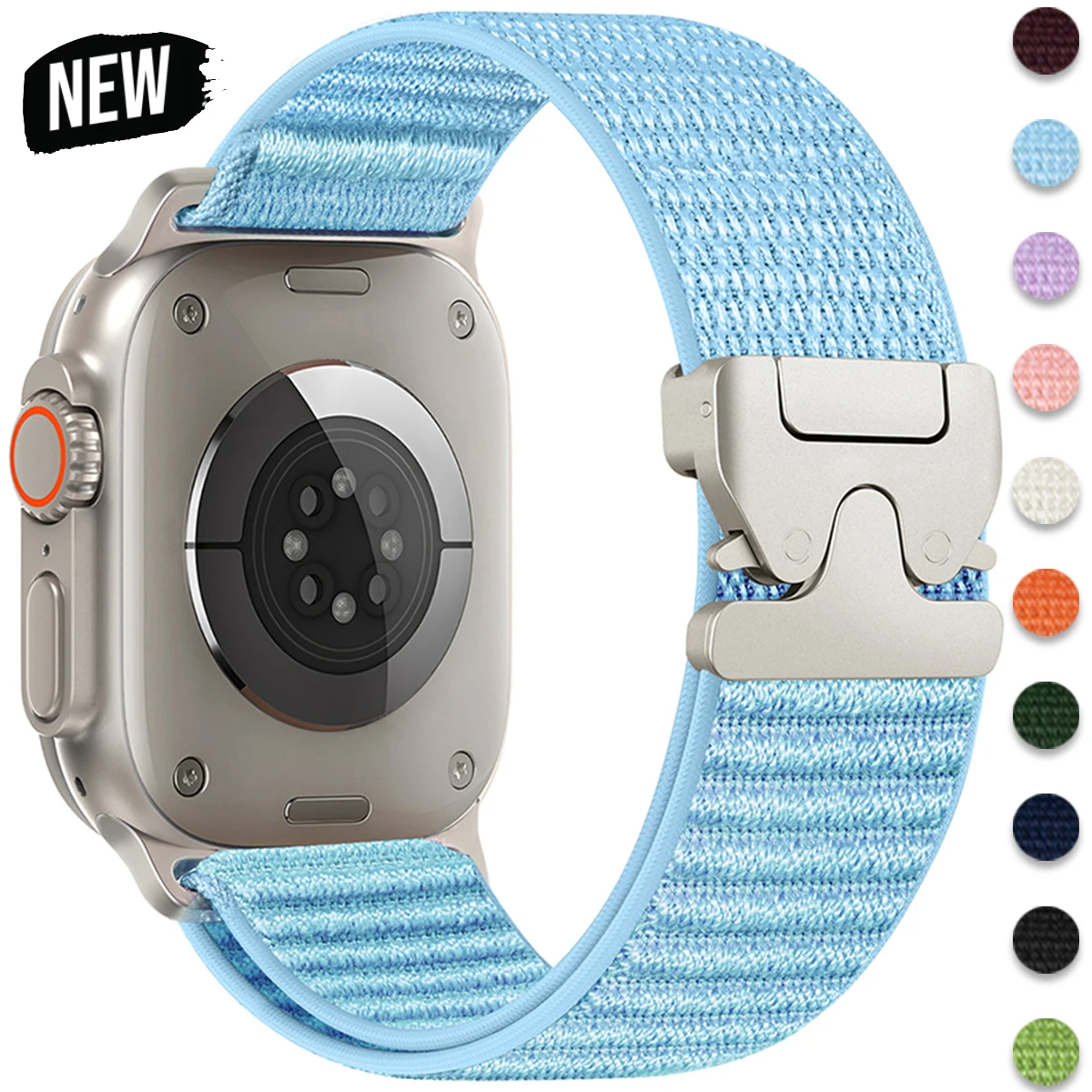 نايلون لساعة أبل الترا 2 الفرقة 49 مللي متر 44 مللي متر 40 مللي متر 45 مللي متر 41 مللي متر 38 مللي متر 42 مللي متر 44 45 مللي متر سوار iWatch سلسلة 10 9 7 6 5 4 3 se 8 حزام #1