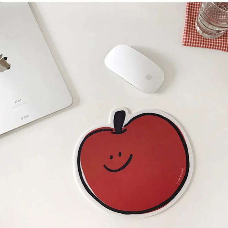 Lemon Apple Mouse Pad Second Morning Cute Cartoon Chestnut Mouse Anti-Slip Pad Computer Supplies Friends Children’s Holiday Gift