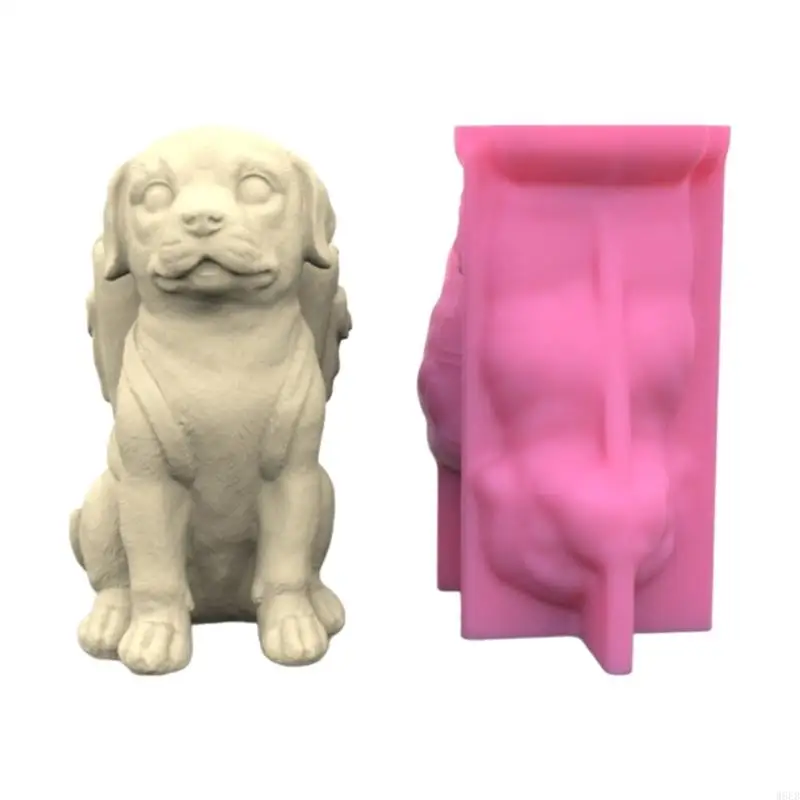 

Silicone Casting Mold Dog Shaped Vase Mold for Designing Vases and Holder W8EB