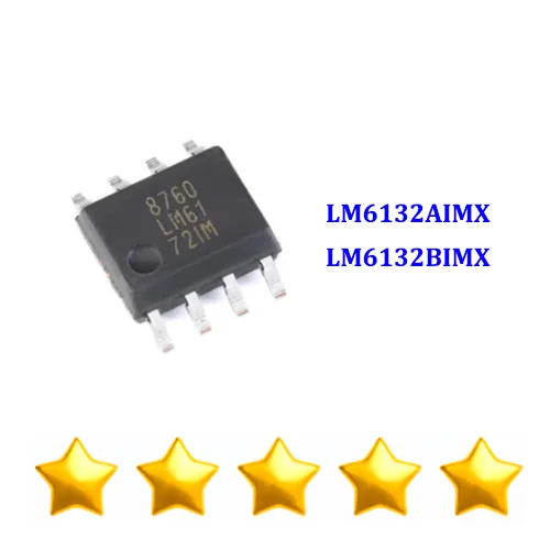 

10PCS LM6132AIMX LM6132BIMX SOP-8 100% New Original Operational Amplifier