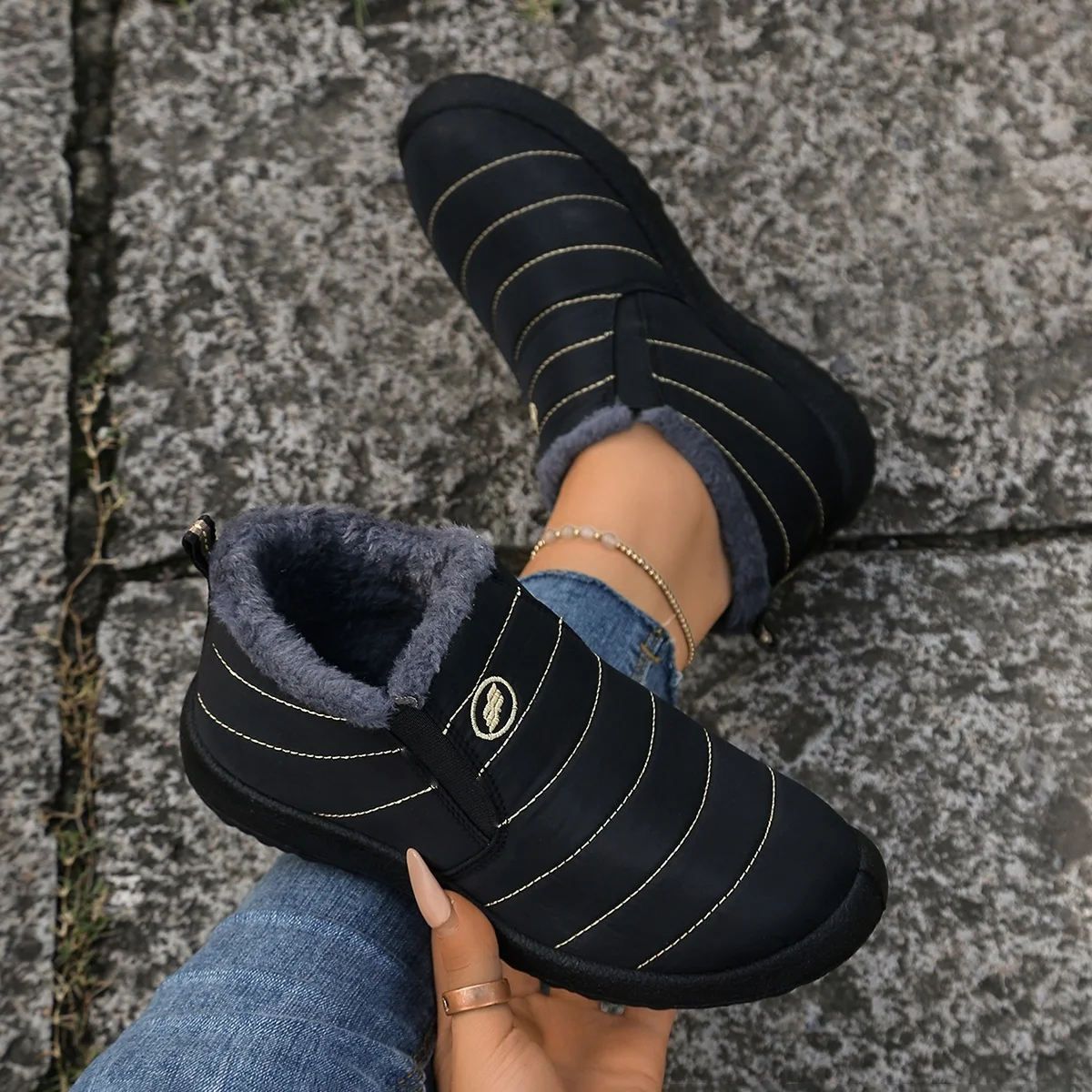 

Women's shoes Waterproof Winter Boots for Women 2025 New Plush Snow Boot Keep warm sale shoes with free shipping
