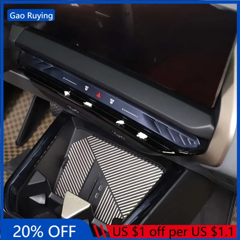 

Gao Ruying для BMW X3 G45 25-26 ABS черный автомобильный центральный контроль воздуховыпускное отверстие кондиционер защитная крышка отделка автомобильные аксессуары