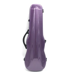 Portable with Straps PC Material with Hygrometer Purple Violin Case 4/4 Water Proof Light Hard Case for Violin