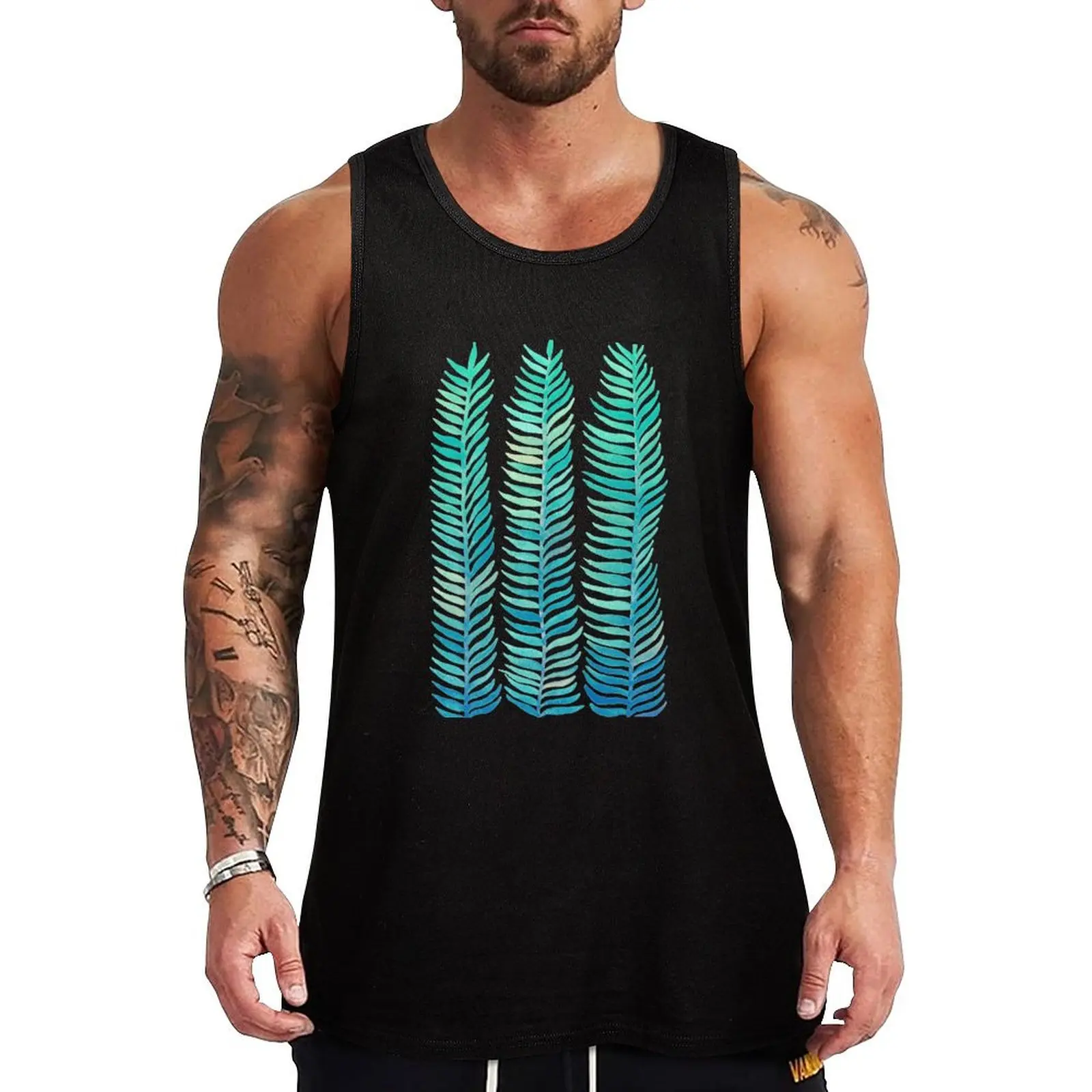 Seafoam Seaweed Tank Top gym t-shirts fitness Gym clothes bodybuilding men clothes