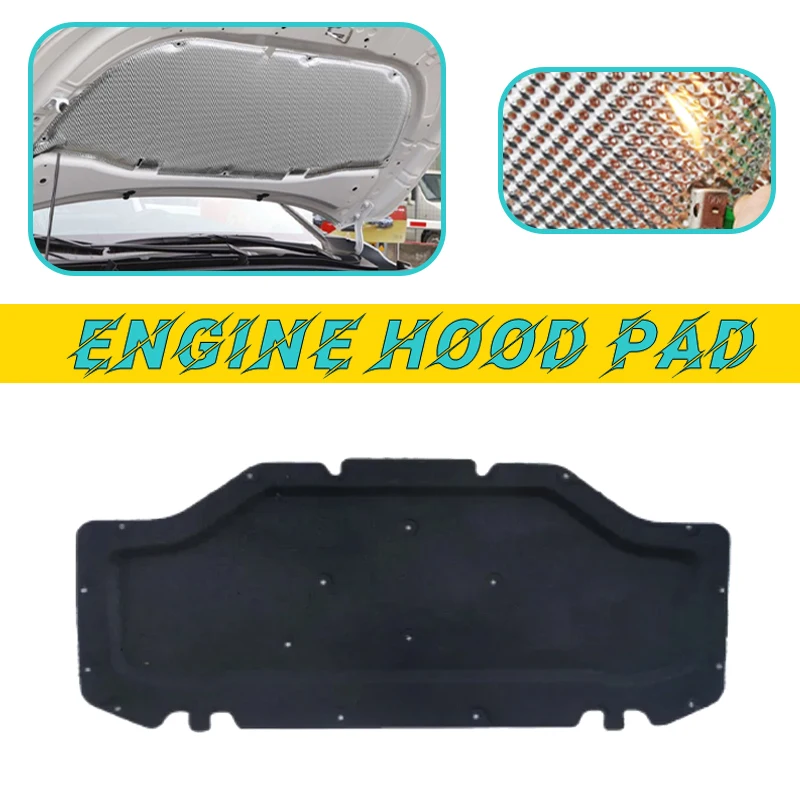 

Car Engine Hood Pad For BMW X5 F15 X6 F16 2014-2019 2015 2016 2017 Heat Insulation Cotton Mat Pat Fireproof Sound Accessories